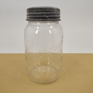 Vintage Canadian Mason Canning Jar:  Improved Gem Canada Zinc Lid glass seal